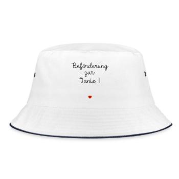 Promotion au poste de tante Bébé Cœur - Bob - blanc/marine - Devant