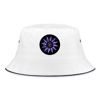 Soleil violet astral concentrique - Bob - blanc/marine - Devant