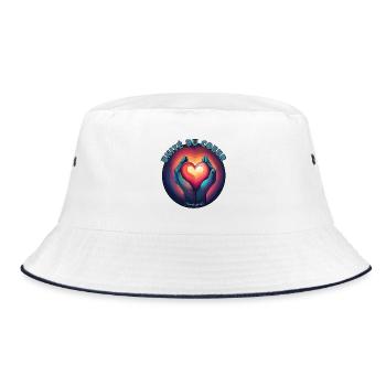 Unity of the Heart and Serenity - Bucket Hat - white/navy - Front