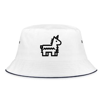 Pinata - Bucket Hat - white/navy - Front
