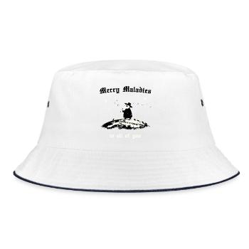 Merry Maladies - Bucket Hat - white/navy - Front