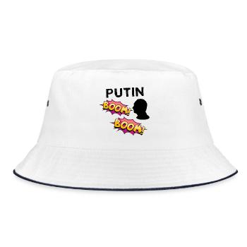 Poutine BOOM BD Explosion de couleurs - Bob - blanc/marine - Devant