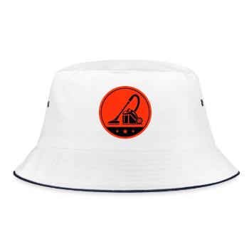 Staubsauger Putzen - Bucket Hat - Weiß/Navy - Vorne