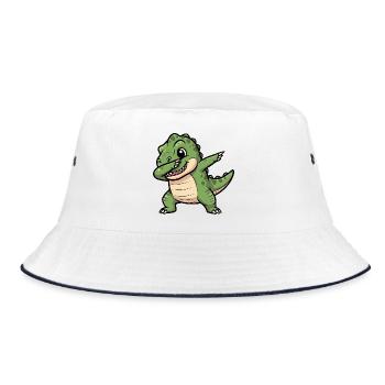 Dabender T-Rex Dino Préhistorique Dessin animé Fun - Bob - blanc/marine - Devant