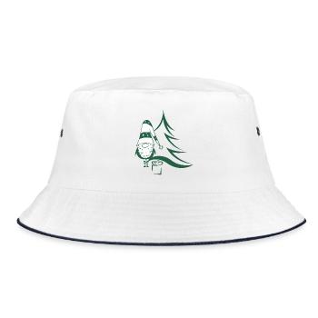 Christmas gnome - Bucket Hat - white/navy - Front