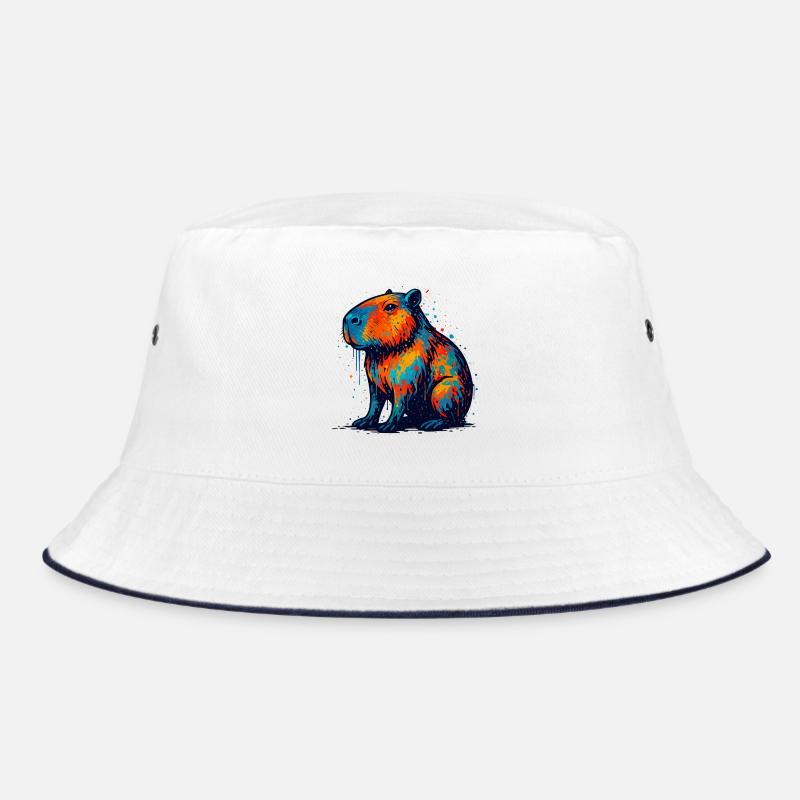Farbenfroher Hippo Splash Bucket Hat