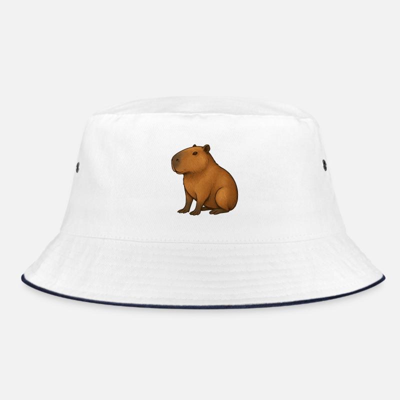 Warmes Kapibara-Porträt Bucket Hat