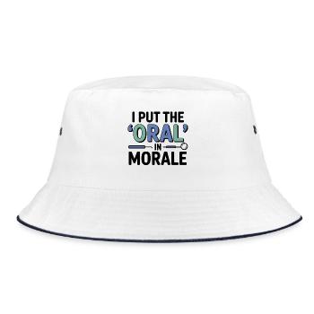 Dentist Life Oral Healthcare Professional  - Bucket Hat - white/navy - Front