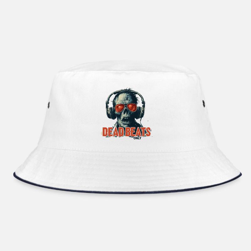 Dead Beats Only – Cool Zombie Music Design Bucket Hat