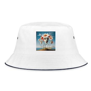 Masques de fleurs Dream - Bob - blanc/marine - Devant