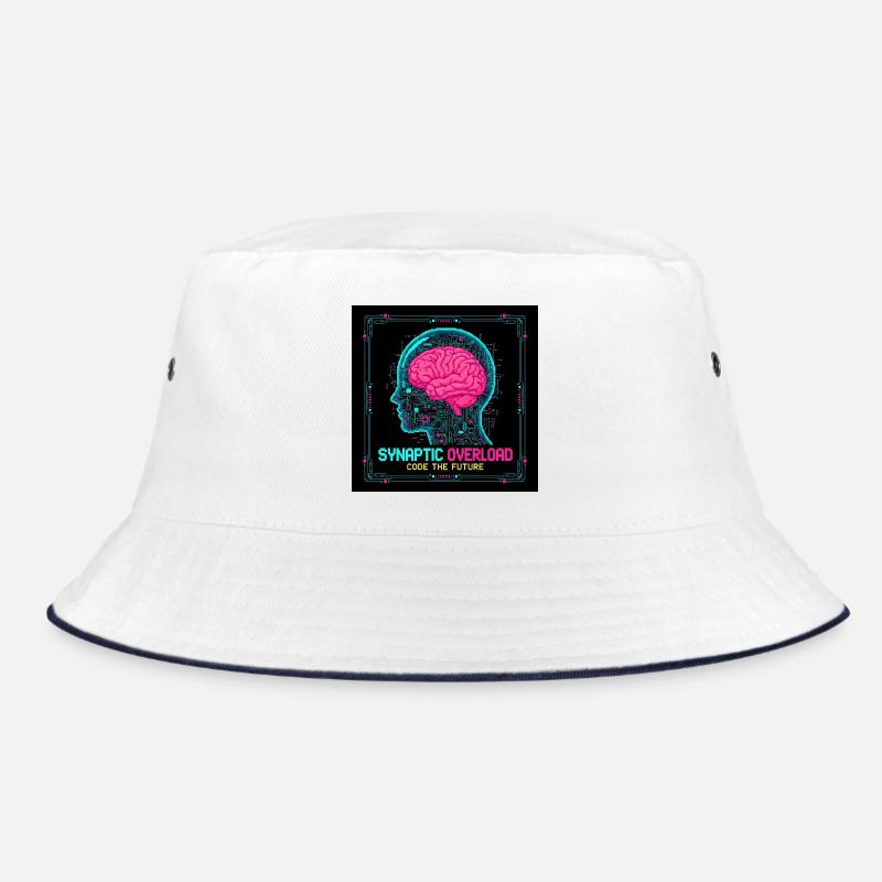 Synaptic Overload Neon Brain Bucket Hat