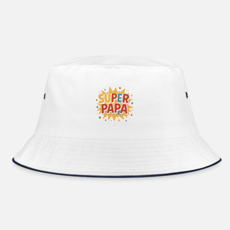 Super Dad Comic Burst Retro Bucket Hat
