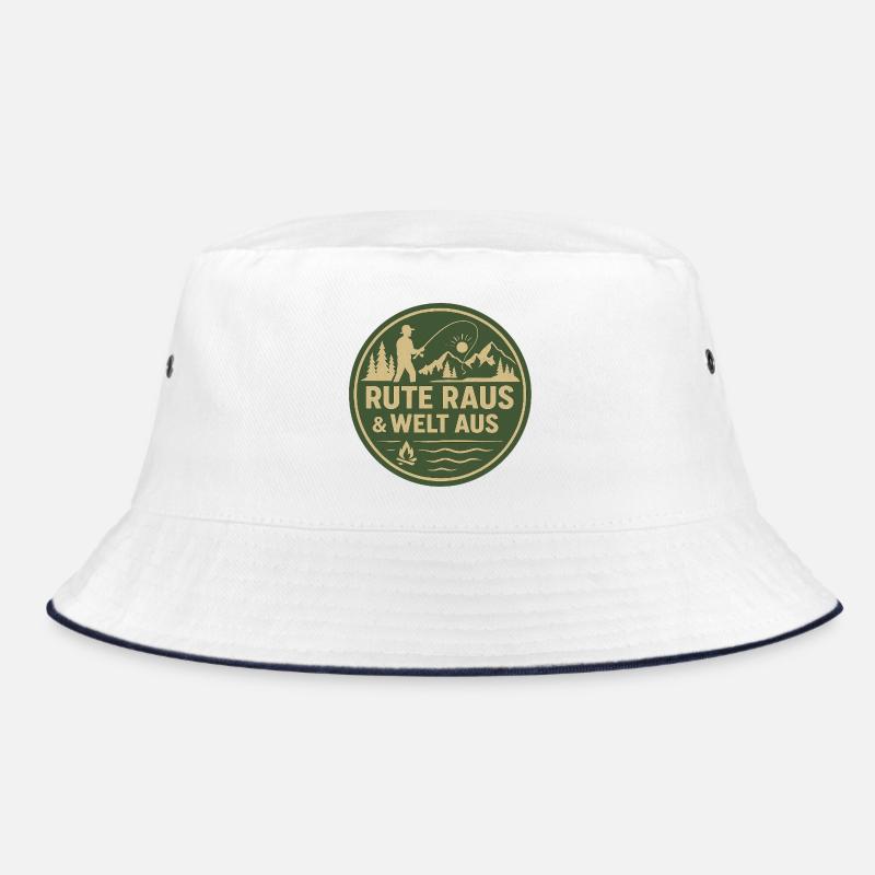 Rod Out & World Out Patch Bucket Hat