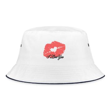 Cœur en Points Romantiques I Love You - Bob - blanc/marine - Devant