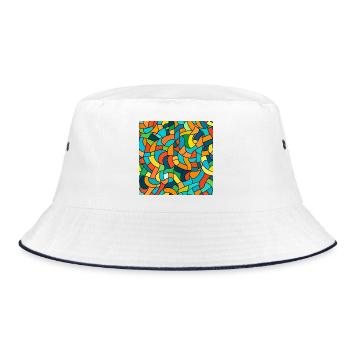 Nœud de couleur Tangle - Bob - blanc/marine - Devant
