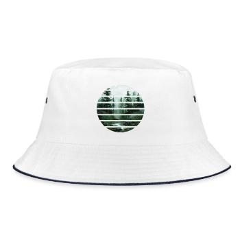 Forest - Bucket Hat - white/navy - Front