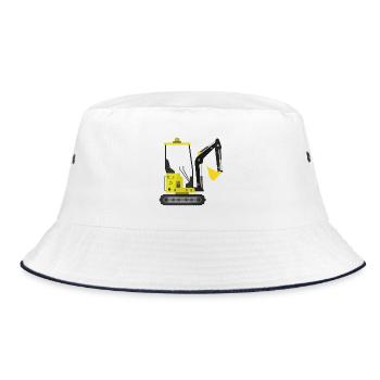 Excavator - Bucket Hat - white/navy - Front