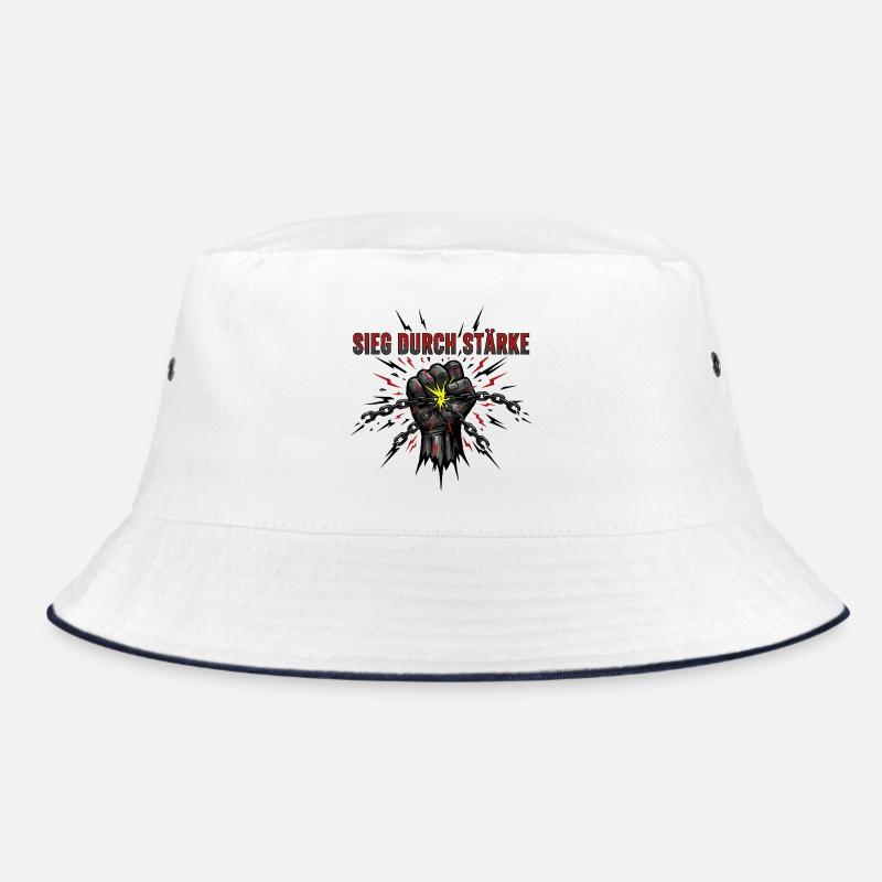 Sieg durch Stärke Bucket Hat