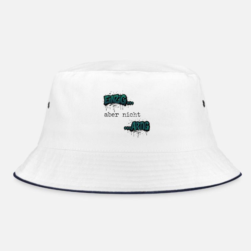 Graffiti „Einzig aber nicht artig“ Trendfarbe Bucket Hat