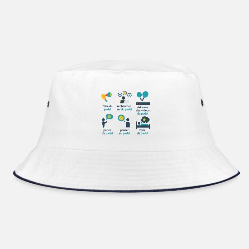 Playful Graphic Padel Bucket Hat