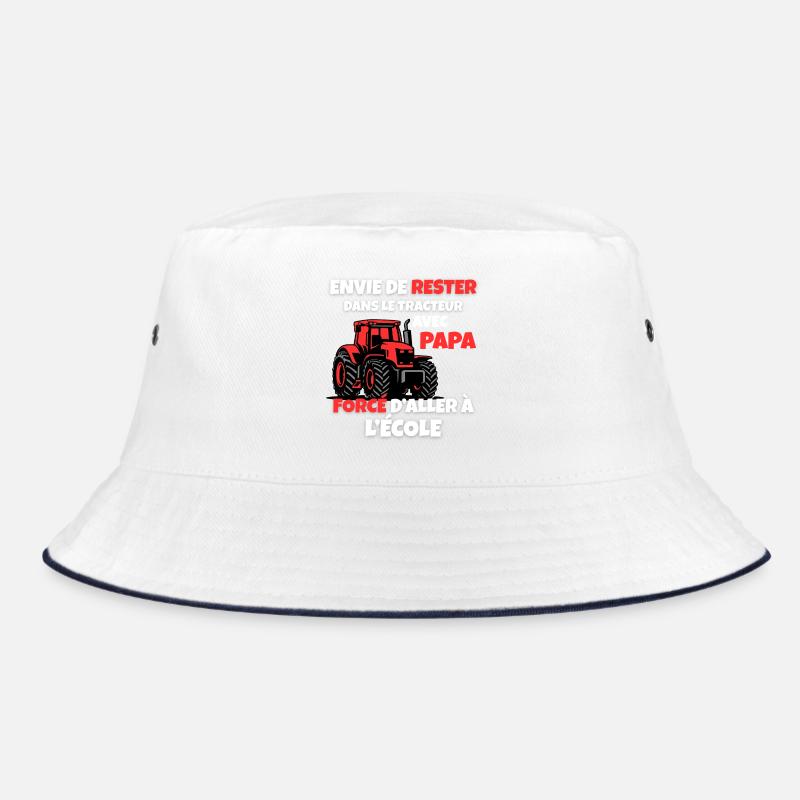 Jungen T-Shirt Traktor Schule Bauer Bucket Hat
