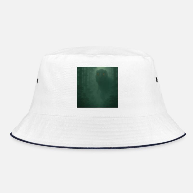 Cloud Forest Dinosaur with Fire Eyes Bucket Hat