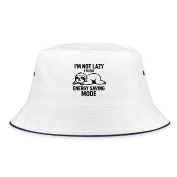Sloth Power Saving Mode - Bucket Hat - white/navy - Front