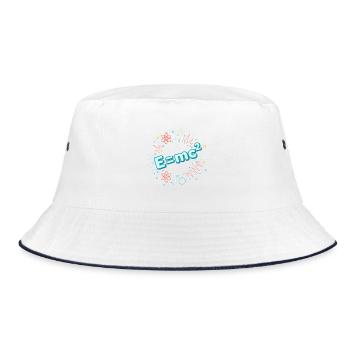E=mc2 Scientific Explosion - Bucket Hat - white/navy - Front