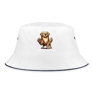 Parlez aux Golden Retrievers Paw Goldie Goldies - Bob - blanc/marine - Devant