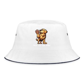 Parlez aux Golden Retrievers Paw Goldie Goldies - Bob - blanc/marine - Devant