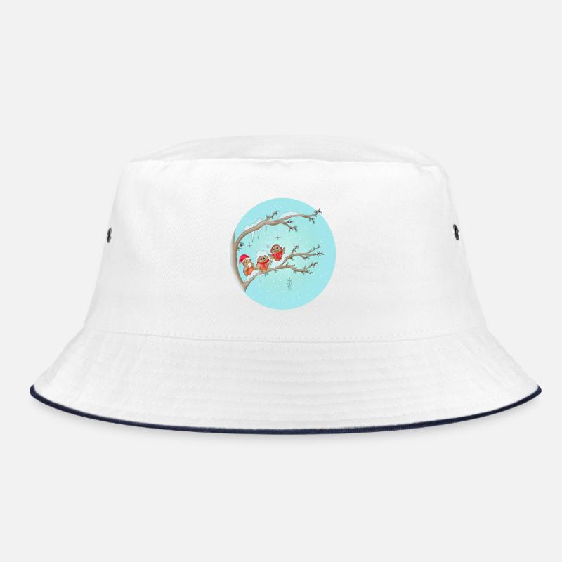 Christmas Birds Bucket Hat