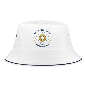 Lichtjäger Seit Ewigkeiten - Bucket Hat - Weiß/Navy - Vorne