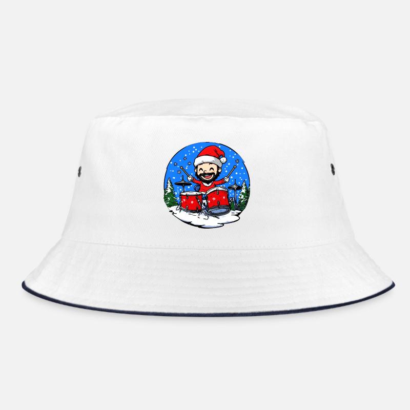 Drummer Christmas Bucket Hat