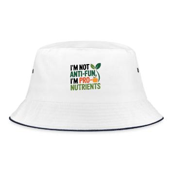 Not Judging Your Food Choices Dietitian Expert  - Bucket Hat - white/navy - Front