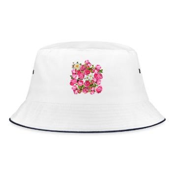 Magie de la fleur mélange rose et rose - Bob - blanc/marine - Devant