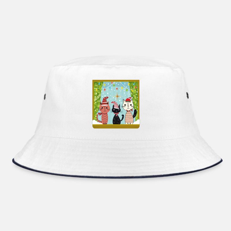 Cats Christmas Magic Bucket Hat