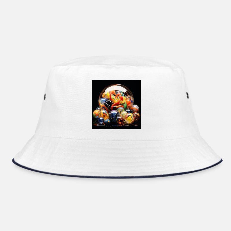 Colored Glass Ball Explosion Bucket Hat
