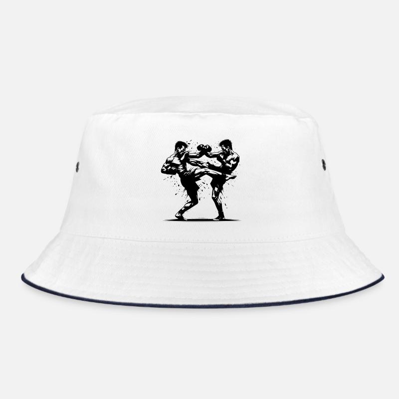 Doppelschlag Thai Boxing der Ring brennt heftig Bucket Hat