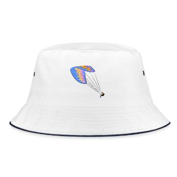 Gleitschirm Sport - Bucket Hat - Weiß/Navy - Vorne