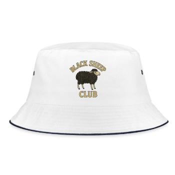 Black Sheep Club Emblem - Bucket Hat - Weiß/Navy - Vorne