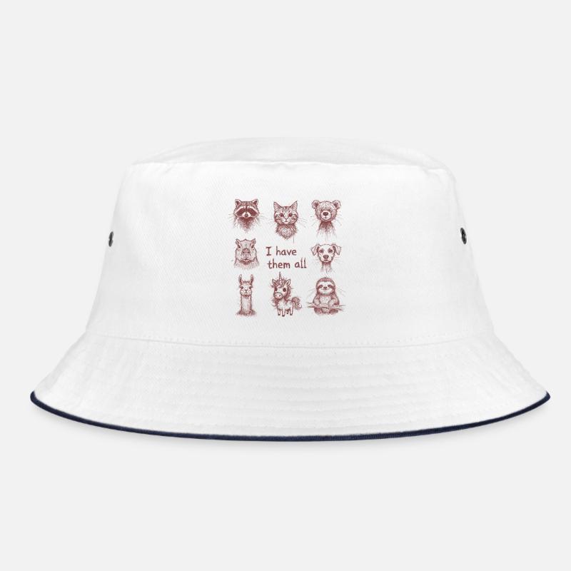 I Have Them All - Animal Cuddle Pile Bucket Hat