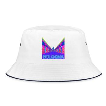 Porticoes of Bologna - Bucket Hat - white/navy - Front