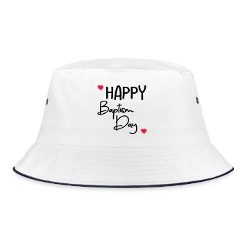 Joyeux jour du baptême - Bob - blanc/marine - Devant