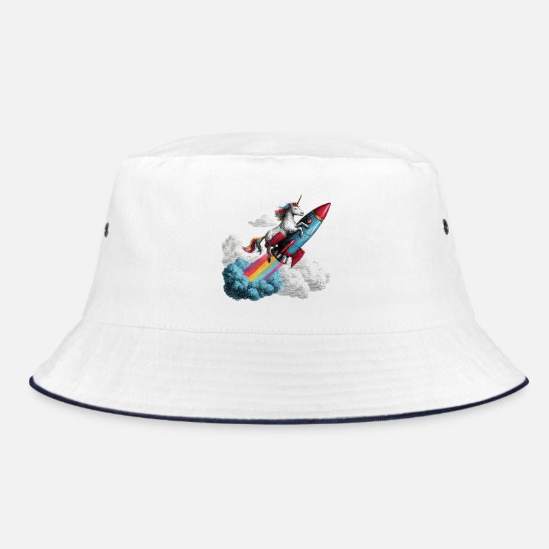 Einhorn Rakete Bucket Hat