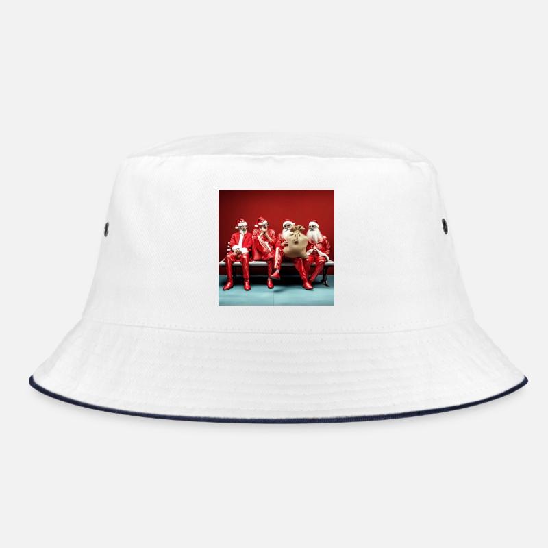 Application Santa's Quartet on Casting Bank Bucket Hat