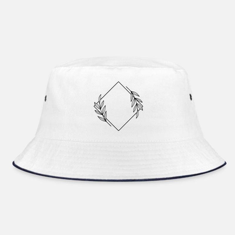 Abstraktes Linien-Design - Modernes Minimal Art Bucket Hat