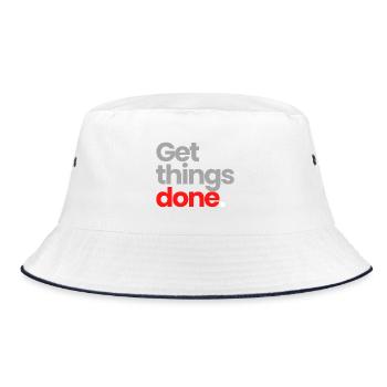 Get Things Done - Bucket Hat - white/navy - Front