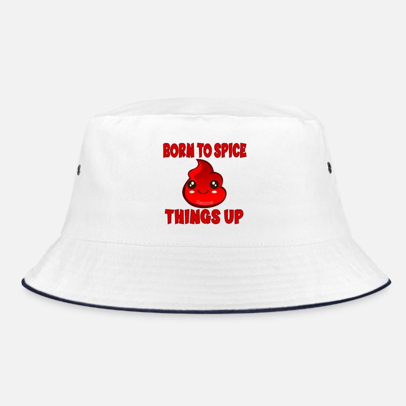 Ketchup Condiments - Bucket Hat - white/navy