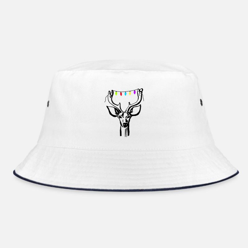 Hirsch mit Lichterkette Bucket Hat