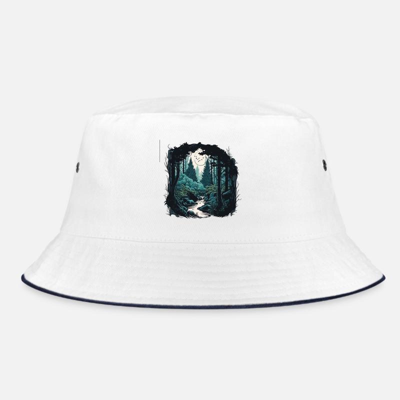 Moon Forest Trail in the Moonlight Bucket Hat